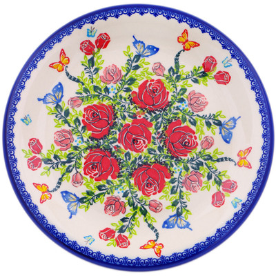 Polish Pottery Plate 10&quot; UNIKAT