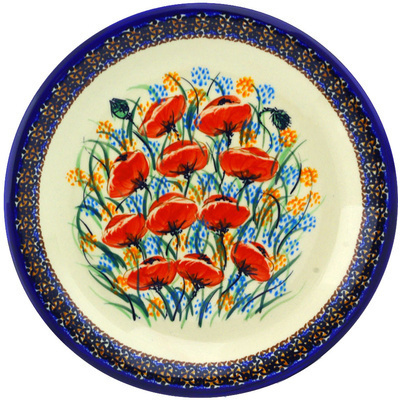 Polish Pottery Plate 10&quot; UNIKAT