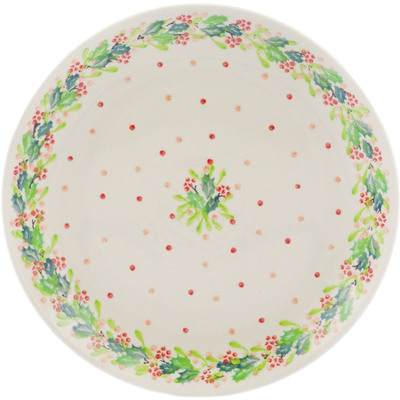 Polish Pottery Plate 10&quot; UNIKAT