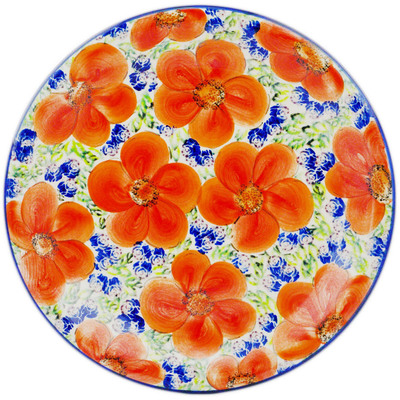 Polish Pottery Plate 10&quot; UNIKAT