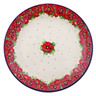 Polish Pottery Plate 10&quot; UNIKAT