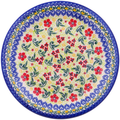 Polish Pottery Plate 10&quot; UNIKAT