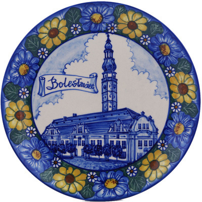 Polish Pottery Plate 10&quot; UNIKAT