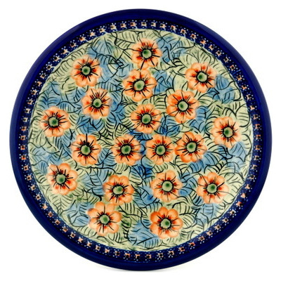 Polish Pottery Plate 10&quot; UNIKAT