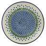 Polish Pottery Plate 10&quot; Water Tulip