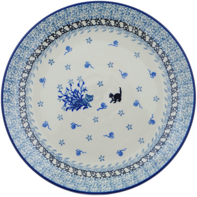 Polish Pottery Plate 10&quot; Yarn Play