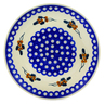 Polish Pottery Plate 10&quot; Yellow Holly Berries