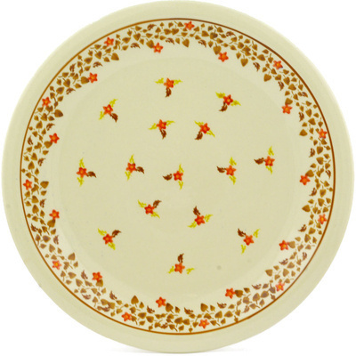 Polish Pottery Plate 11" Autumn Vines