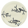 Polish Pottery Plate 11&quot; Birds At Night