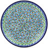 Polish Pottery Plate 11&quot; Cactus UNIKAT