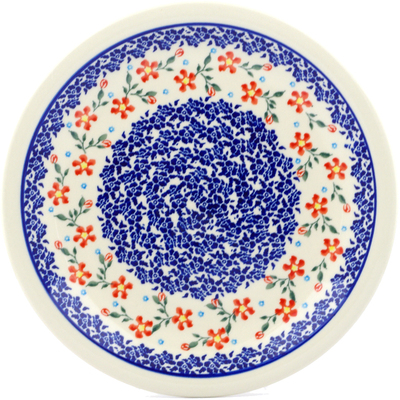 Polish Pottery Plate 11&quot; Country Garden