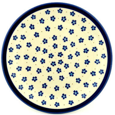 Polish Pottery Plate 11&quot; Daisy Field