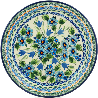 Polish Pottery Plate 11&quot; Evangeline UNIKAT