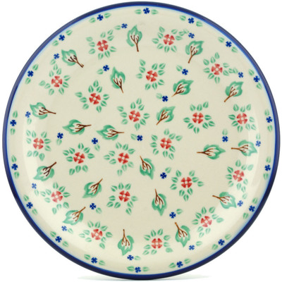 Polish Pottery Plate 11&quot; Falling Leaves