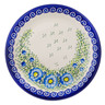 Polish Pottery Plate 11&quot; Gorgeous Morning Glory UNIKAT