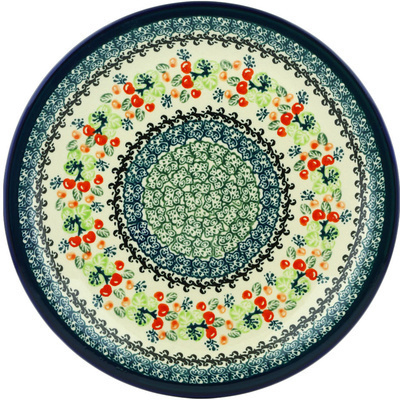 Polish Pottery Plate 11&quot; Happy Berries