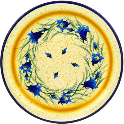 Polish Pottery Plate 11&quot; Harebell