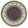 Polish Pottery Plate 11&quot; Hawaiian Daisy