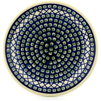 Polish Pottery Plate 11&quot; Illusion