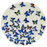 Polish Pottery Plate 11&quot; Monarch Migration