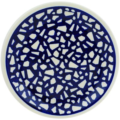 Polish Pottery Plate 11&quot; Simple Mosaic