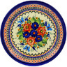 Polish Pottery Plate 11&quot; Spring Splendor UNIKAT
