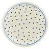 Polish Pottery Plate 11&quot; Star Dazed