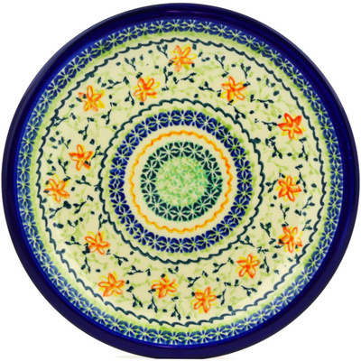 Polish Pottery Plate 11&quot; Starfish UNIKAT