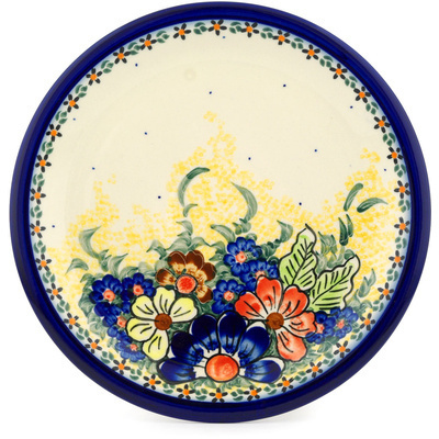 Polish Pottery Plate 11&quot; Summer Happiness UNIKAT