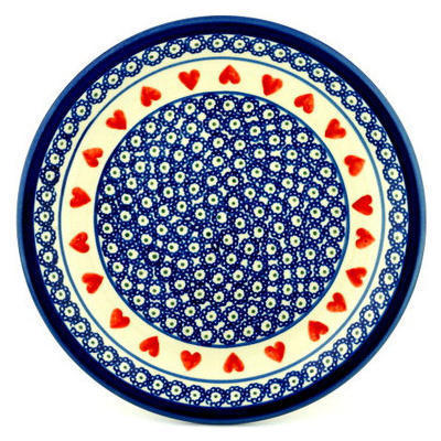 Polish Pottery Plate 11" Sweetheart
