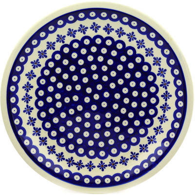 Polish Pottery Plate 11&quot; Tilt-a-whirl