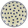 Polish Pottery Plate 11&quot; Wild Blueberry