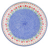 Polish Pottery Plate 12&quot; Babcia&#039;s Garden