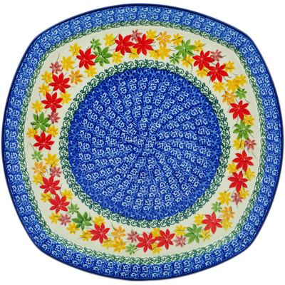 Polish Pottery Plate 12&quot; Fall Vibes