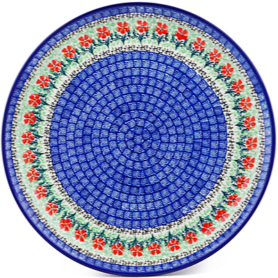 Polish Pottery Plate 12" Maraschino