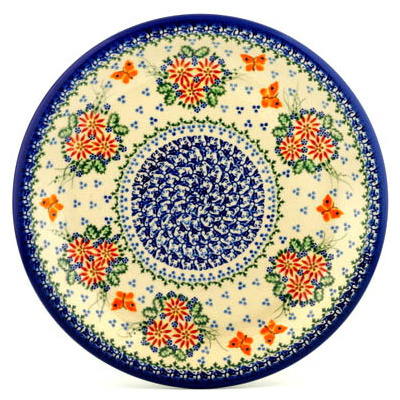 Polish Pottery Plate 12&quot; UNIKAT