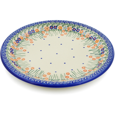 Polish Pottery Plate 13&quot; Blissful Daisy