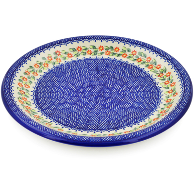 Polish Pottery Plate 13&quot; Elegant Garland