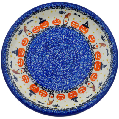Polish Pottery Plate 13&quot; Harvest Haunt