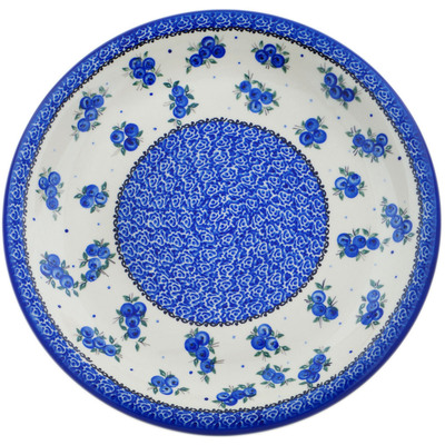 Polish Pottery Plate 13&quot; Lovely Blueberries
