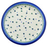 Polish Pottery Plate 14&quot; Lucky Clovers