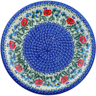 Polish Pottery Plate 14&quot; Open Fields