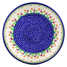 Polish Pottery Plate 14&quot; Spring Flowers