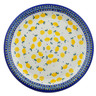 Polish Pottery Plate 14&quot; When Life Gives You Lemons