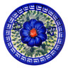 Polish Pottery Plate 4&quot; Brilliant Butterfly Popp UNIKAT