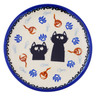 Polish Pottery Plate 4&quot; Daydreaming Kittens