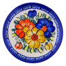 Polish Pottery Plate 4&quot; Fall Garden UNIKAT