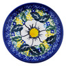 Polish Pottery Plate 4&quot; Floral Fantasy UNIKAT