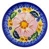 Polish Pottery Plate 4&quot; Pink Delight UNIKAT