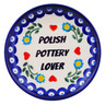 Polish Pottery Plate 4&quot; Polish Pottery Lover